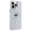 Karl Lagerfeld KLHMP13XHLSCHH iPhone 13  Pro Max 6.7 biały/white hardcase IML Metal Choupette Head MagSafe